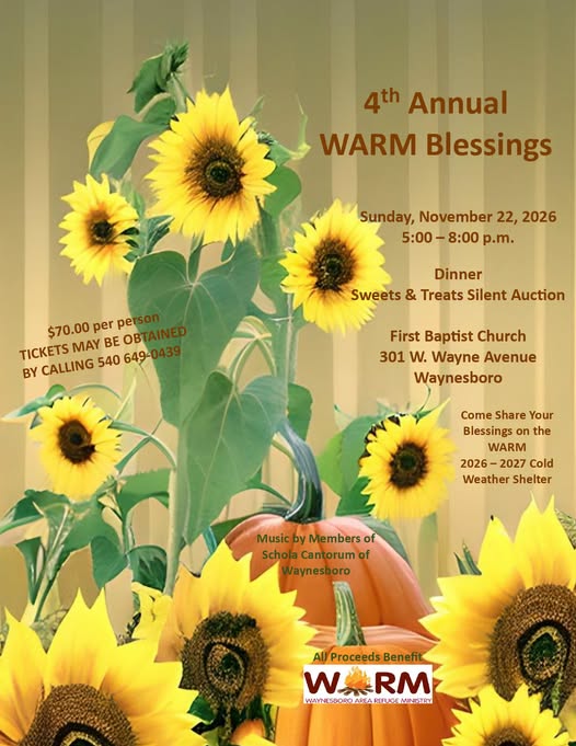 4th Annual WARM Blessings